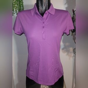 Callaway Lilac Polo Short Sleeve Shirt Size S